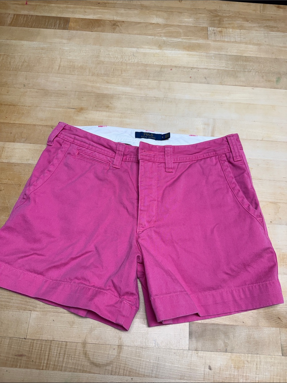 Polo by Ralph Lauren Hot Pink Women's Flat-Front Shorts
